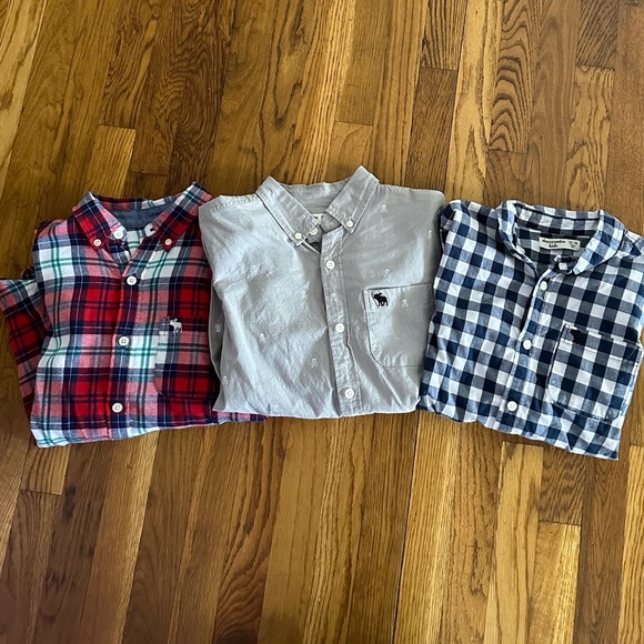 Lot of 3 Abercrombie Kids Button Up Shirts 13/14 - Picture 2 of 7